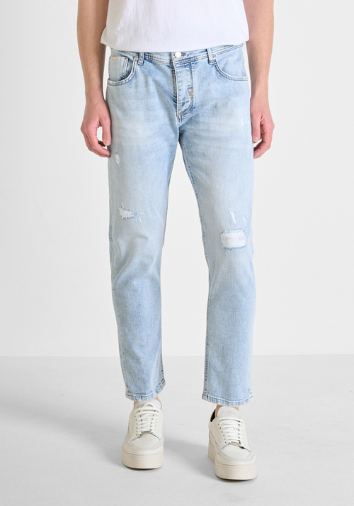 JEAN SLIM ANKLE LENGTH FIT « ARGON » EN DENIM BLEU - Jeans | Antony Morato Online Shop