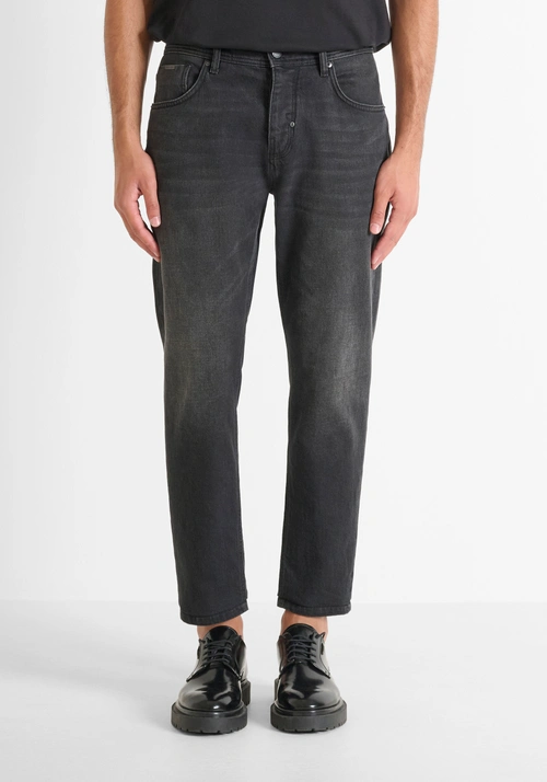 VAQUEROS «ARGON» SLIM FIT LARGO TOBILLO EN DENIM NEGRO - Ropa | Antony Morato Online Shop