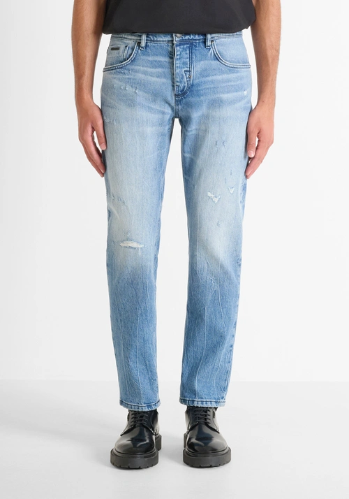 JEANS STRAIGHT FIT "CLEVE" CON LAVAGGIO CHIARO - Jeans uomo | Antony Morato Online Shop