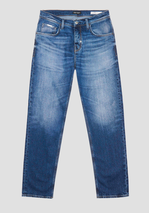 "CLEVE" SLIM STRAIGHT FIT JEANS IN BLUE COMFORT DENIM - Men's Jeans | Antony Morato Online Shop