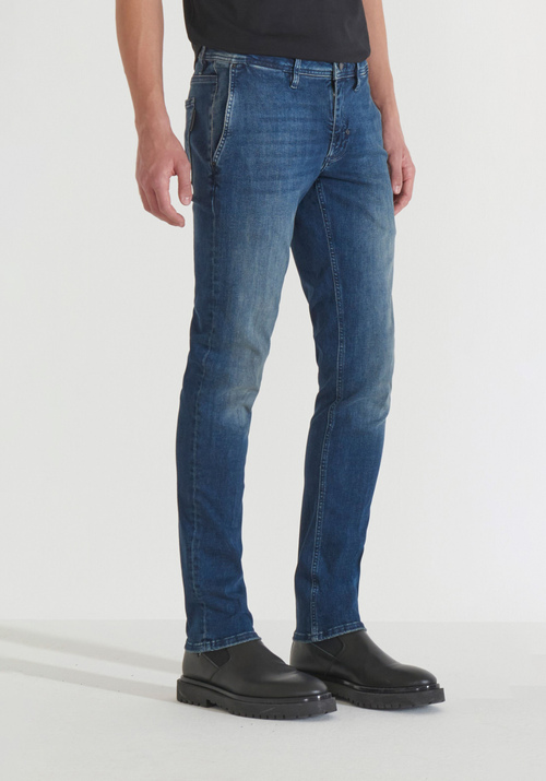 "MASON" SKINNY FIT JEANS IN POWER STRETCH BLUE DENIM - mason | Antony Morato Online Shop