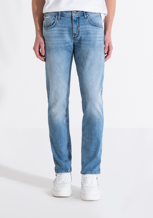 "KURT" TAPERED FIT COMFORT JEANS IN STRETCH DENIM - Men's Tapered Fit Jeans | Antony Morato Online Shop