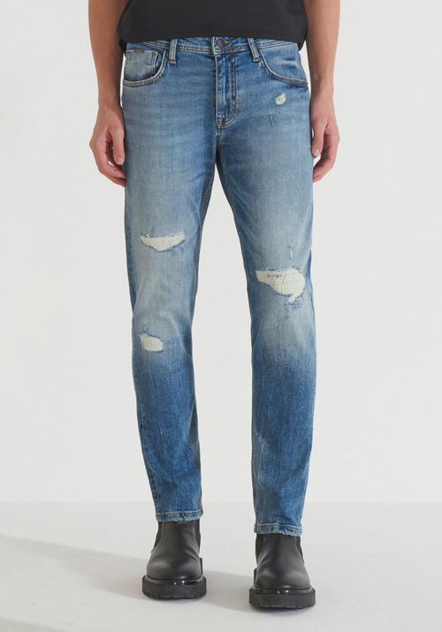 JEANS "KURT" COMFORT TAPERED FIT IN AUTHENTIC DENIM BLU - kurt | Antony Morato Online Shop