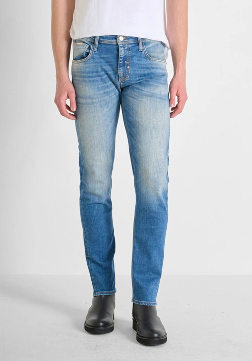 "KURT" COMFORT TAPERED FIT GOLD LINE DENIM JEANS - Jeans | Antony Morato Online Shop