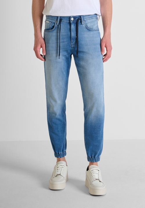 "JAKE" CROPPED FIT SKINNY JEANS WITH CUFFS AND DRAWSTRING - Men's Skinny Fit Jeans | Antony Morato Online Shop
