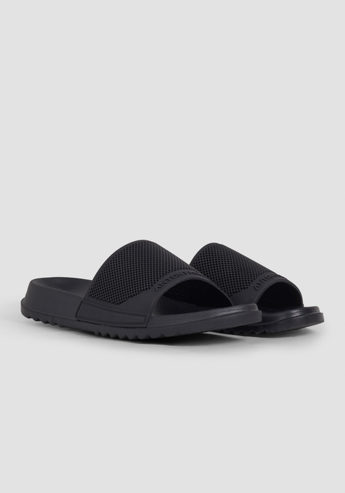 Antony Morato Black Polyethylene Men\'s Slippers Antony Morato Black Polyethylene Slippers – Atlantic  main image 4