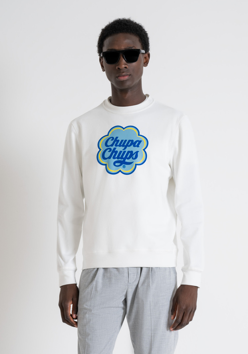 REGULAR FIT CHUPA CHUPS SUSTAINABLE COTTON-POLYESTER SWEATSHIRT - Care For Future | Antony Morato Online Shop