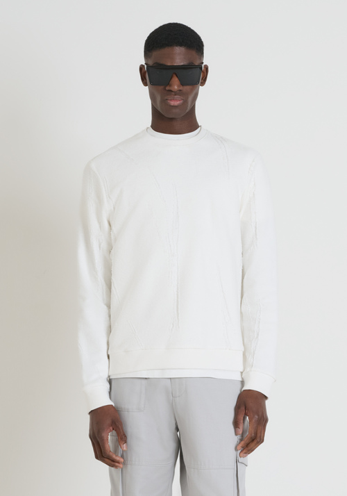 SANDALIA TIPO CHANCLA «OLAF» EN MATERIAL TERMOPLÁSTICO Y TEJIDO - Sudaderas | Antony Morato Online Shop