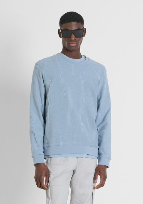 SANDALIA TIPO CHANCLA «OLAF» EN MATERIAL TERMOPLÁSTICO Y TEJIDO - Sudaderas | Antony Morato Online Shop