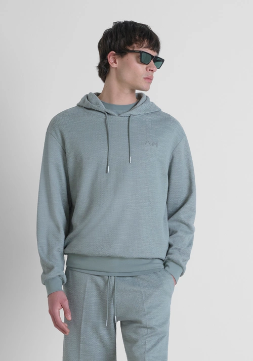 SUDADERA REGULAR FIT DE MEZCLA DE ALGODÓN CON PARCHE CON LOGOTIPO - Sudaderas | Antony Morato Online Shop