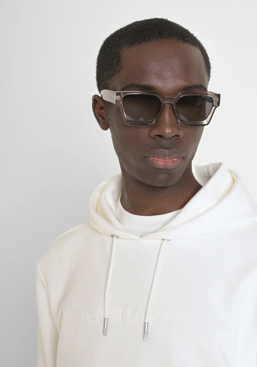 SUDADERA CON CAPUCHA RELAXED FIT DE MEZCLA DE ALGODÓN CON LOGOTIPO - Sudaderas | Antony Morato Online Shop