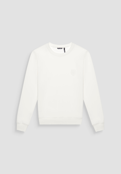 SWEAT-SHIRT SLIM FIT EN COTON MÉLANGÉ AVEC ÉCUSSON TIGRE - Sweat-shirts | Antony Morato Online Shop