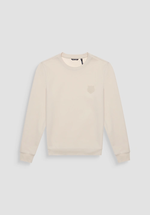 SLIM FIT COTTON BLEND SWEATSHIRT WITH TIGER PATCH - Felpe Uomo | Antony Morato Online Shop