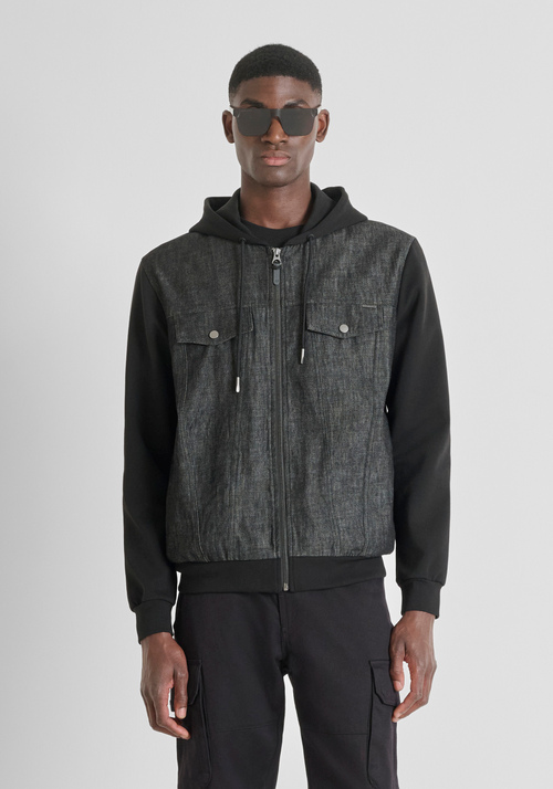 REGULAR FIT ZIP SWEATSHIRT IN COTTON BLEND - Preview Men's Collection Fall-Winter 2025 | Antony Morato Online Shop