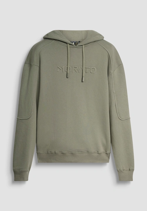 SUDADERA CON CAPUCHA BOXY FIT EN ALGODÓN CON LOGO BORDADO - Sudaderas | Antony Morato Online Shop
