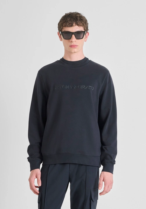 SWEATSHIRT RUNDHALS REGULAR FIT AUS NACHHALTIGER BAUMWOLLMISCHUNG MIT DRUCK - Sweatshirts | Antony Morato Online Shop