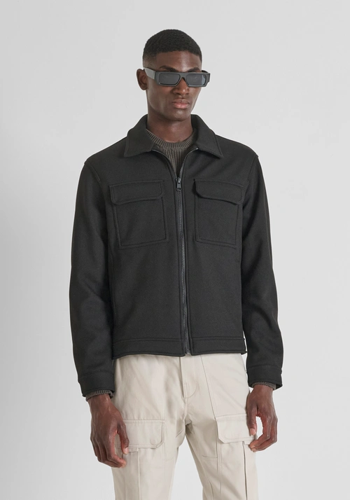 SWEATSHIRT MIT REISSVERSCHLUSS REGULAR FIT MIT KRAGEN UND TASCHEN - Sweatshirts | Antony Morato Online Shop