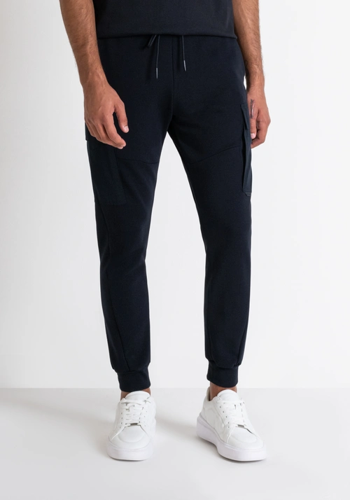 REGULAR FIT SWEATPANTS WITH SIDE POCKETS IN BLUE COTTON BLEND - Abbigliamento | Antony Morato Online Shop