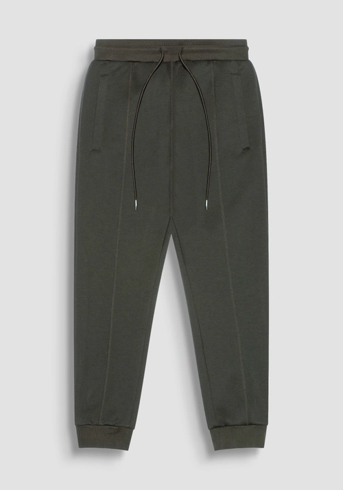 REGULAR FIT SWEATPANTS IN BLACK SCUBA FABRIC - Trousers | Antony Morato Online Shop