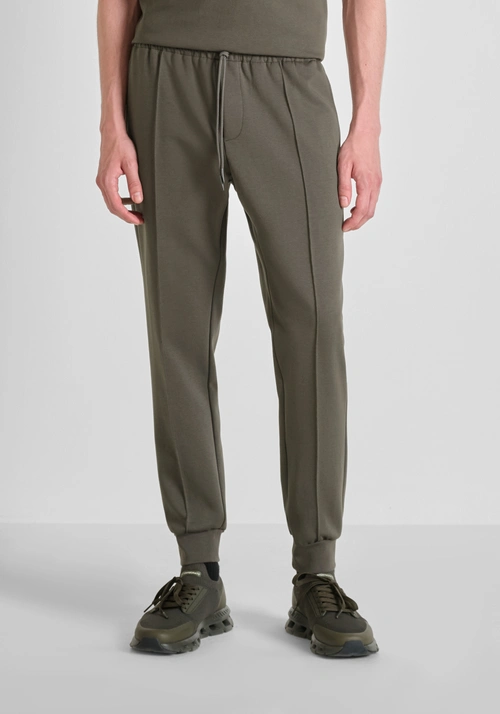 CARROT FIT FLEECE TROUSERS IN COTTON BLEND - Men's Trousers | Antony Morato Online Shop