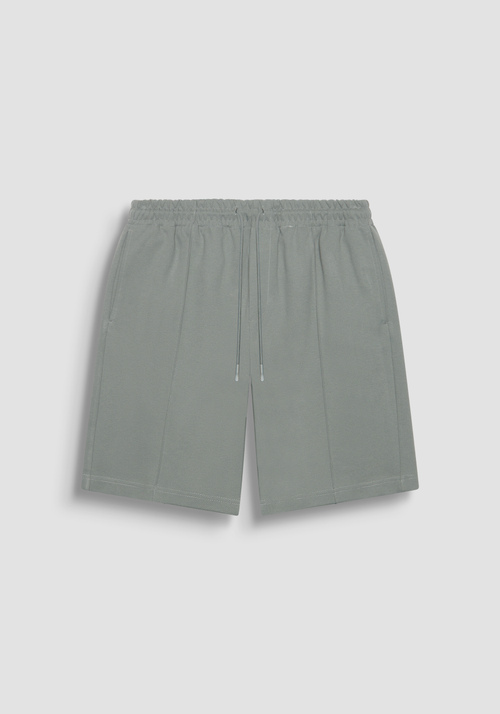 PANTALONCINI IN FELPA CARROT FIT IN COTONE ELASTICIZZATO CON COULISSE - Abbigliamento | Antony Morato Online Shop