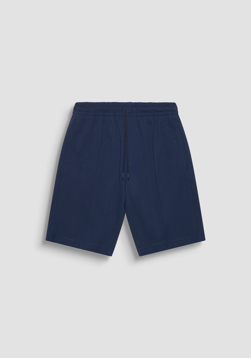 PANTALONES CORTOS DE FELPA CARROT FIT DE ALGODÓN ELÁSTICO CON CORDÓN - Pantalones | Antony Morato Online Shop