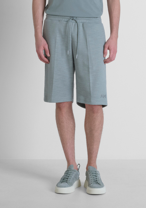 SHORT MOLLETONNÉ REGULAR FIT STYLE CARGO EN COTON MÉLANGÉ - Mood Marrakech | Antony Morato Online Shop