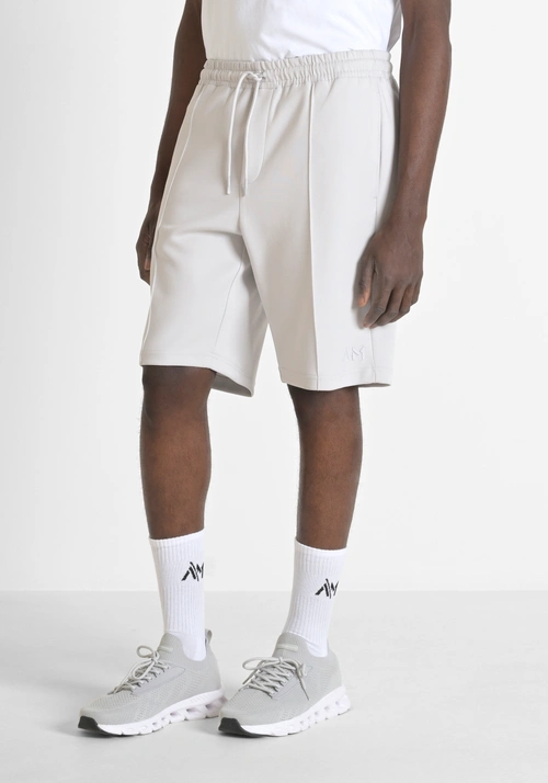 SHORTS REGULAR FIT AUS SWEATSHIRT-STOFF MIT GESTICKTEM LOGO - Shorts | Antony Morato Online Shop