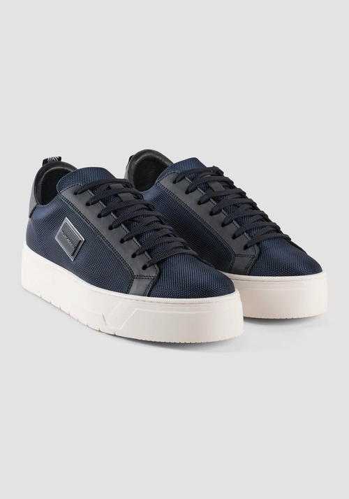 "NEW METAL" NYLON AND LEATHER SNEAKER - Men's Sneakers | Antony Morato Online Shop