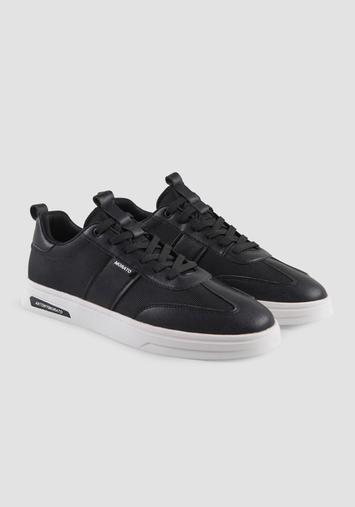 SNEAKER DERMOT NYLON IN FABRIC AND FAUX LEATHER - Clothing | Antony Morato Online Shop