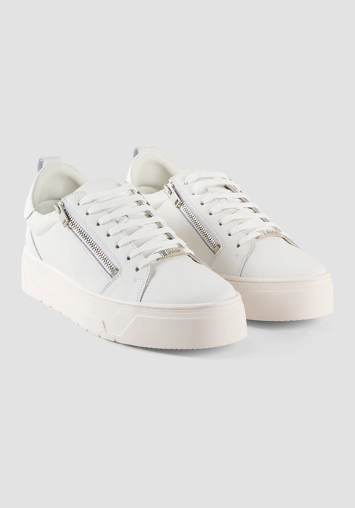 SNEAKER "ZIPPER" IN PELLE - Scarpe Uomo | Antony Morato Online Shop