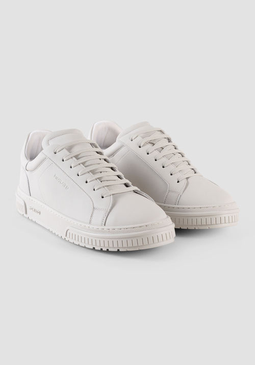 "THEO" SMOOTH LEATHER LOW TOP TRAINERS - Footwear | Antony Morato Online Shop