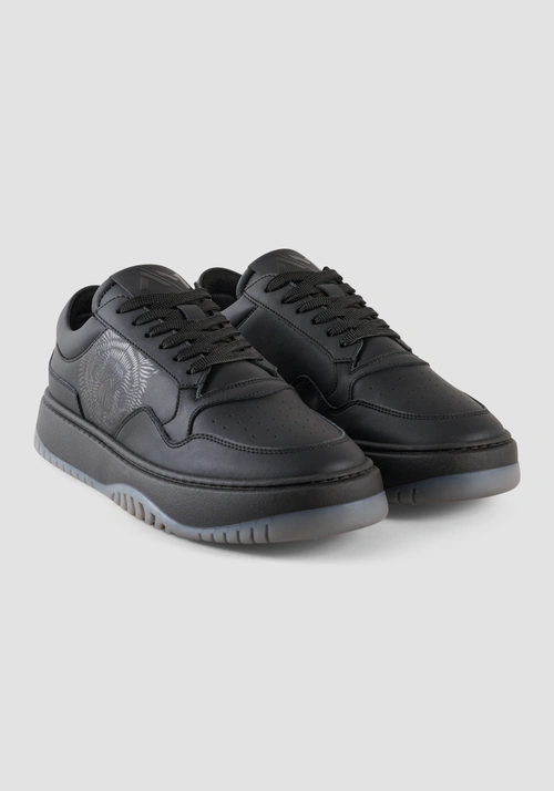 TIGER PRINT LEATHER SNEAKERS - Footwear | Antony Morato Online Shop