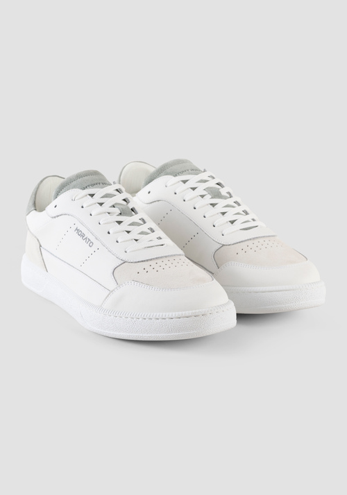 "KALB" LEATHER AND SUEDE SNEAKERS - Footwear | Antony Morato Online Shop