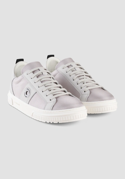 SNEAKER "RICO" SOFT IN PELLE CON INSERTI IN TESSUTO - Scarpe Uomo | Antony Morato Online Shop
