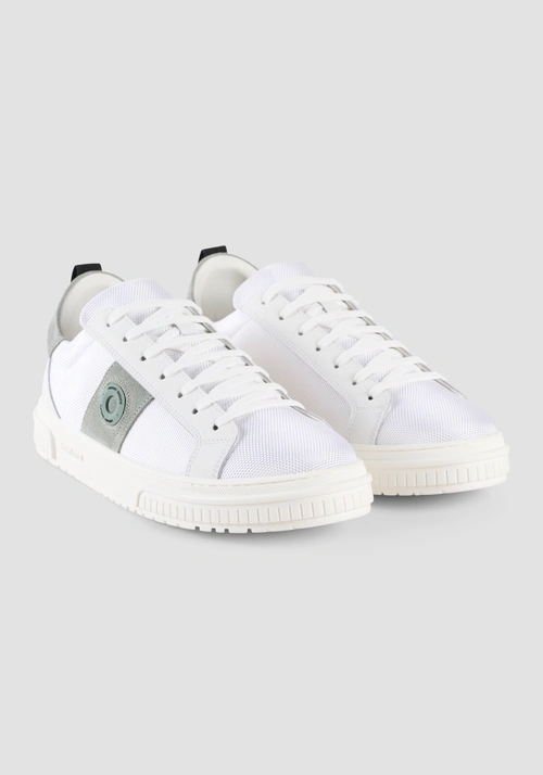 "RICO" SOFT LEATHER AND SUEDE SNEAKERS WITH FABRIC INSERTS - Men's Sneakers | Antony Morato Online Shop