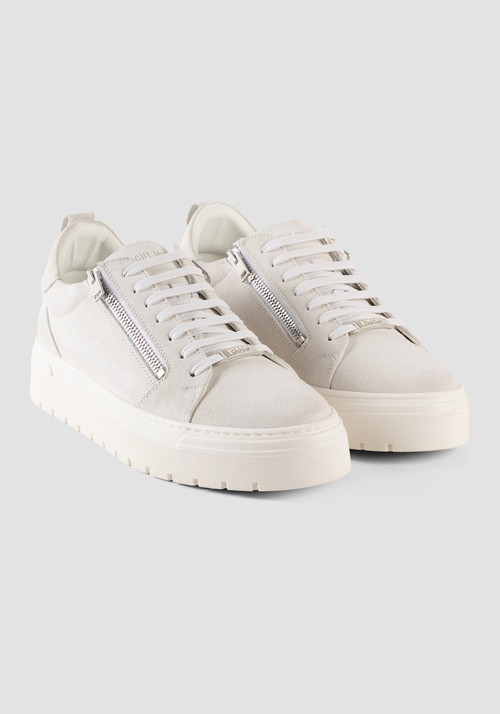 "ZIPPER" SUEDE SNEAKERS - Footwear | Antony Morato Online Shop