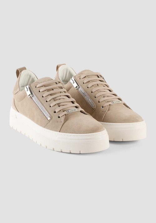 SNEAKER "ZIPPER" IN CAMOSCIO - Scarpe Uomo | Antony Morato Online Shop