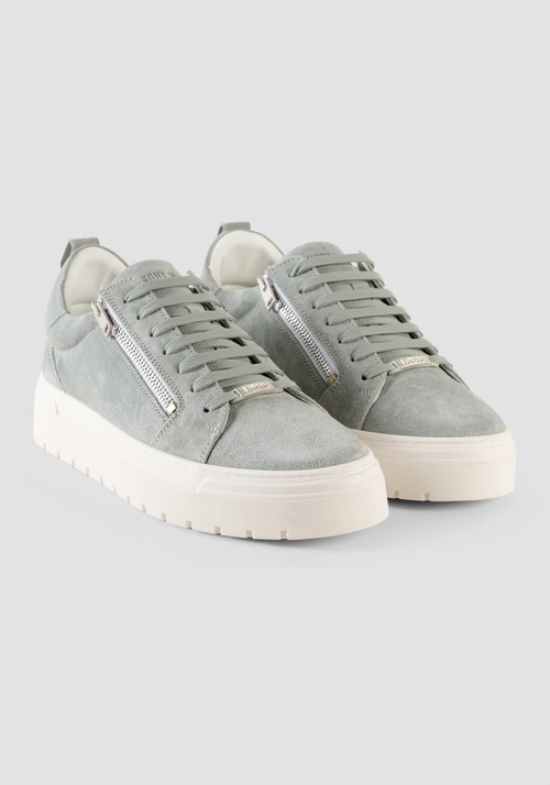 "ZIPPER" SUEDE SNEAKERS - Men's Sneakers | Antony Morato Online Shop