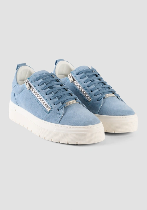 "ZIPPER" SUEDE SNEAKERS - Men's Sneakers | Antony Morato Online Shop