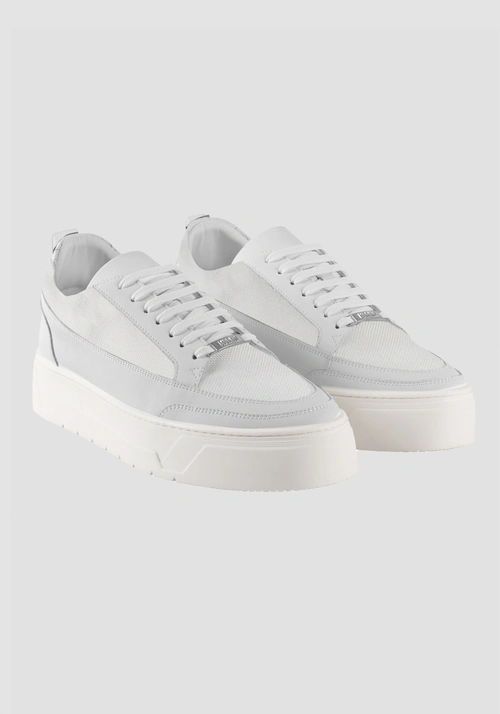 SNEAKER "FLINT" IN COTTON AND NUBUCK BLEND - Men's Sneakers | Antony Morato Online Shop