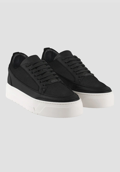 SNEAKER "FLINT" IN COTTON AND NUBUCK BLEND - Men's Sneakers | Antony Morato Online Shop