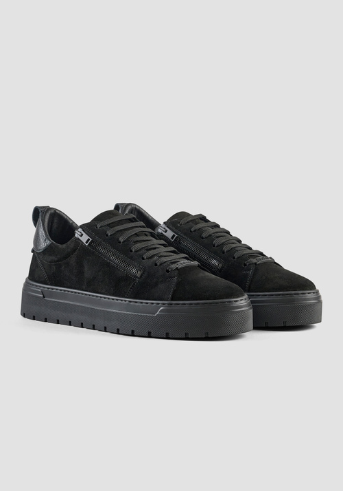 SNEAKER "ZIPPER" IN CAMOSCIO - Sneakers Uomo | Antony Morato Online Shop