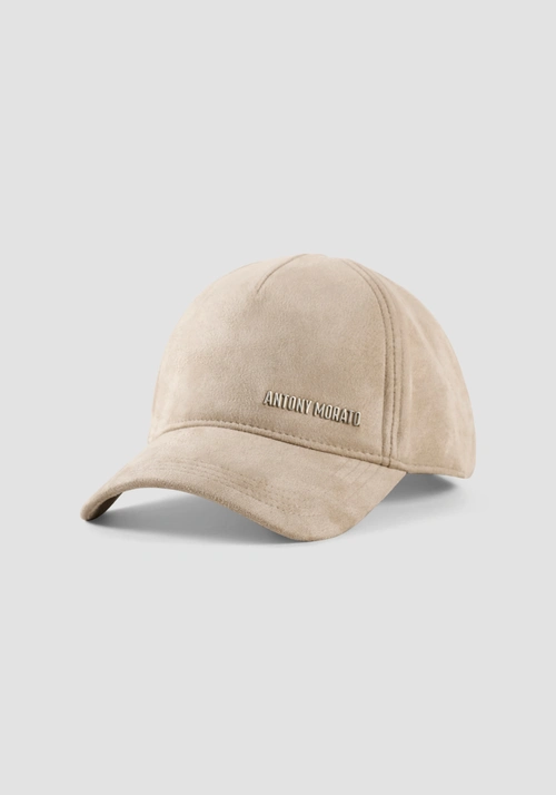 SUEDE FRONT LOGO BASEBALL CAP - Accessories | Antony Morato Online Shop