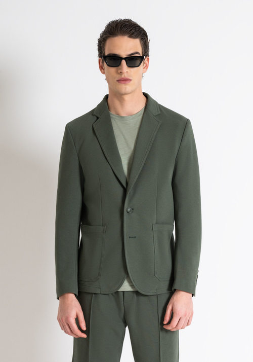 "ANOUK" SLIM FIT JACKET IN ELASTIC TWILL COTTON BLEND - Men's Jackets and Gilets | Antony Morato Online Shop