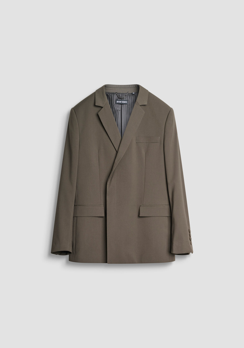CHAQUETA CRUZADA REGULAR FIT "ALAN" EN VISCOSA ELÁSTICA - Chaquetas y Chalecos | Antony Morato Online Shop