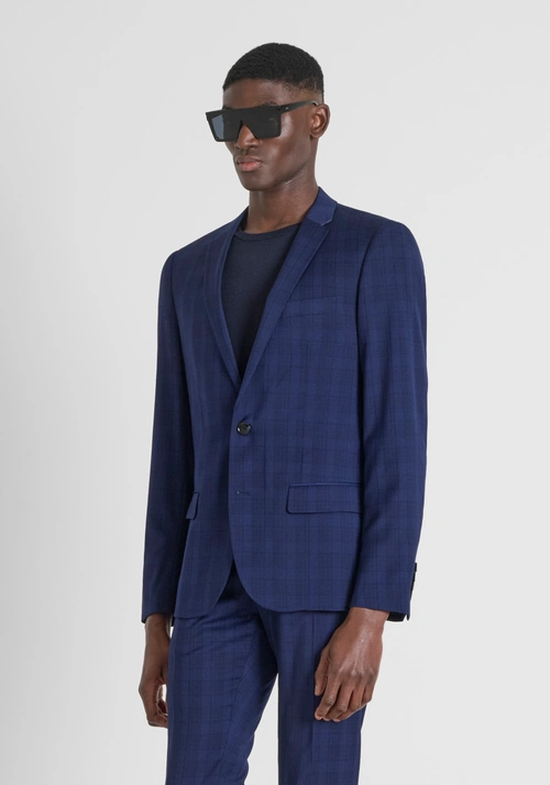 VESTE SLIM FIT « ROXANNE » AVEC EMPIÈCEMENTS EN SATIN DE COULEUR CONTRASTANTE - Vestes et Gilets | Antony Morato Online Shop