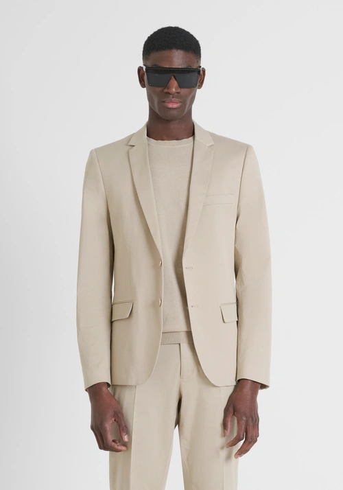 JACKE SLIM FIT „BONNIE“ AUS ELASTISCHEM GEWEBE - Herren Anzug-Sets | Antony Morato Online Shop