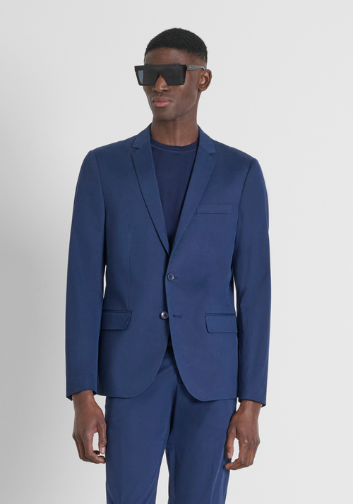 "BONNIE" STRETCH TWILL SLIM FIT JACKET - Men's Formal Wear | Antony Morato Online Shop