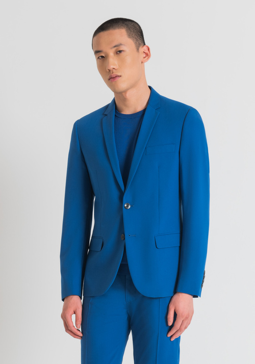"BONNIE" SLIM FIT JACKET IN STRETCH VISCOSE BLEND FABRIC - Preview Men's Collection Spring-Summer 2024 | Antony Morato Online Shop